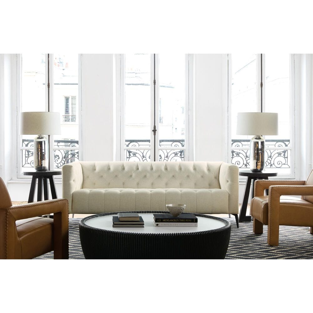 Hooker Furniture Nicolla Stationary Sofa in Baldwin Natural, , large