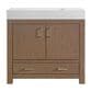 37B Alanya 36" Single Bathroom Vanity in Walnut Drift with White Composite Stone Top, , large