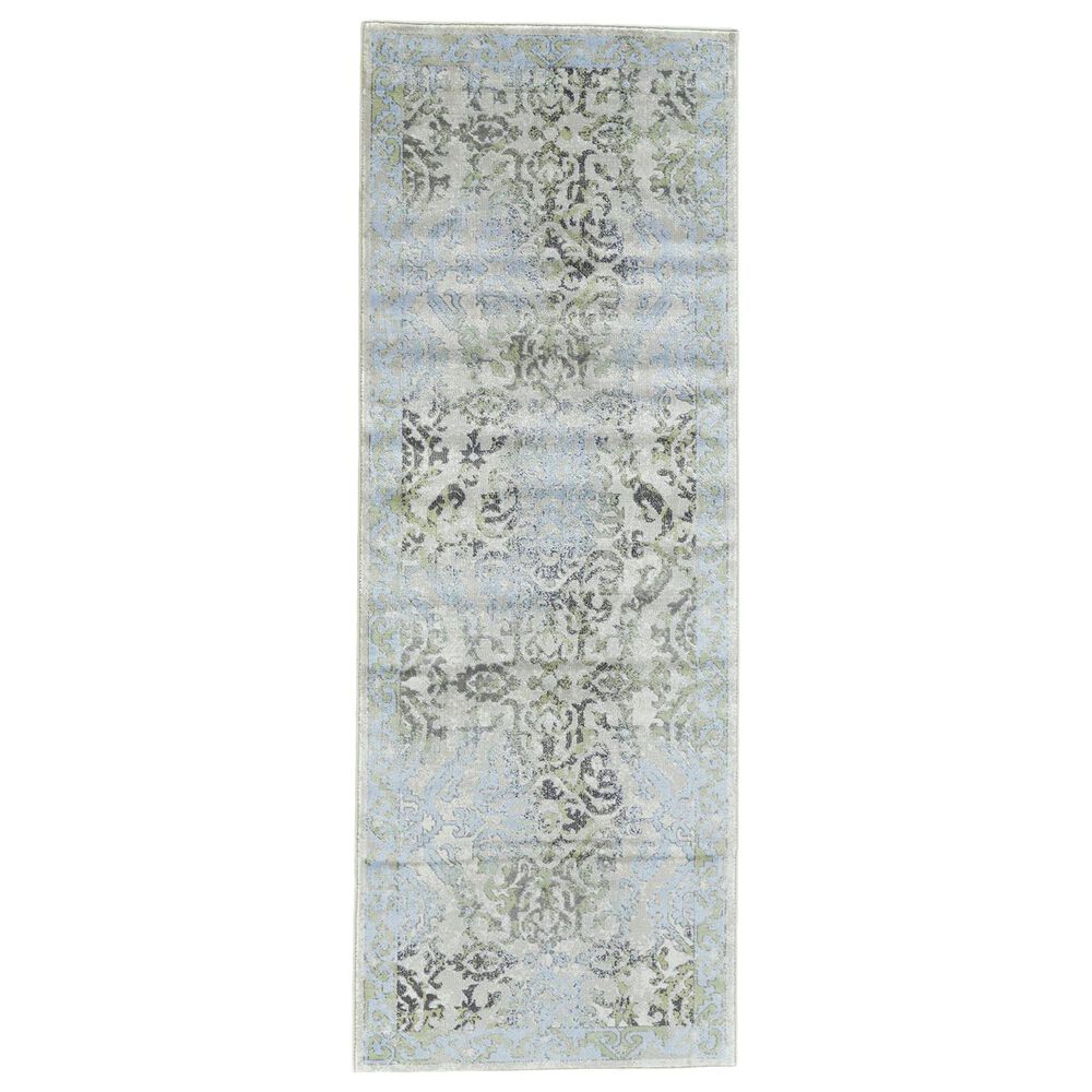 Feizy Rugs Katari 2"10" x 7"10" Ice and Birch Area Rug, , large