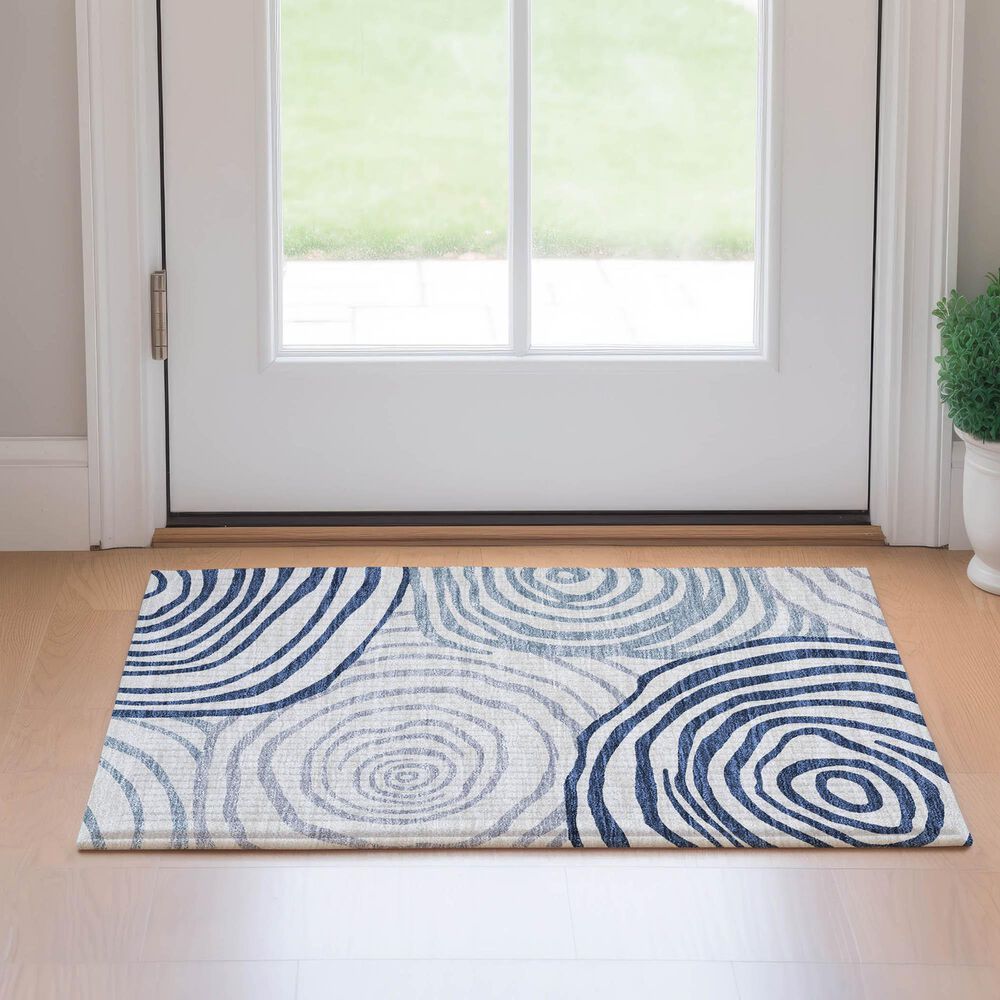 Dalyn Rug Company Neo NO10 1&#39;8&quot; x 2&#39;6&quot; Blue Area Rug, , large