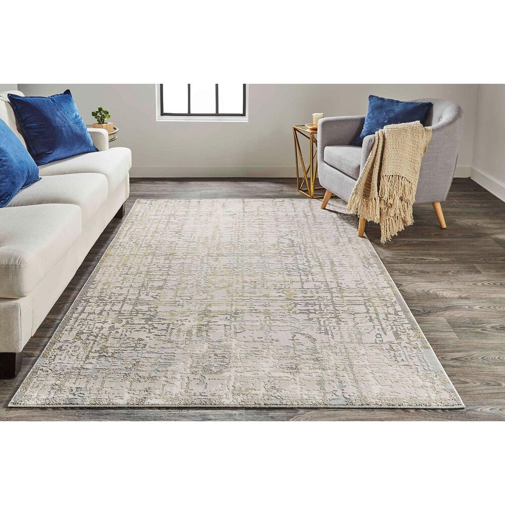 Feizy Waldor Abstract 10&#39; x 13&#39;2&quot; Beige Area Rug, , large