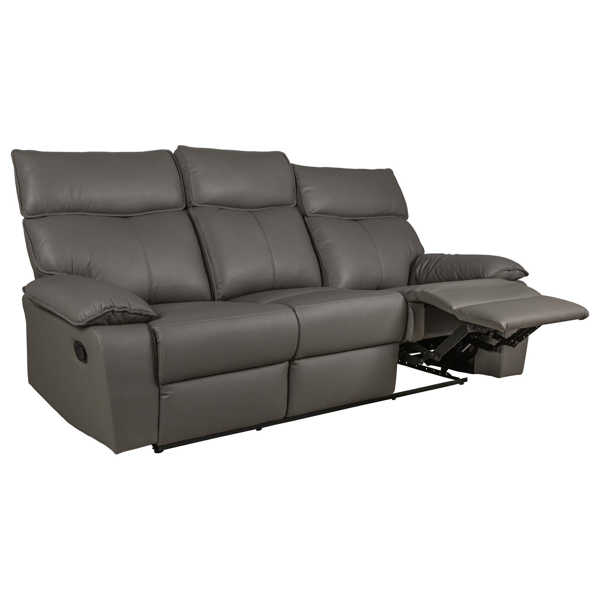 Mayberry Hill Wildcard Manual Motion Reclining Sofa in Aviarah Grey