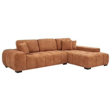 37B Octavia 2-Piece Stationary Right Facing Sectional with Chaise in Orange, , large