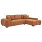 37B Octavia 2-Piece Stationary Right Facing Sectional with Chaise in Orange, , large