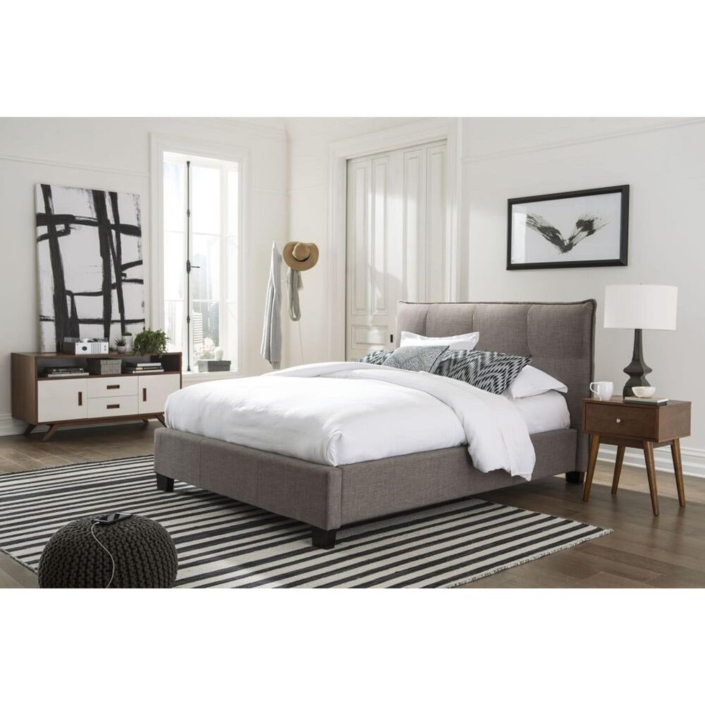 Urban Home Geneva Queen Adona Platform Bed in Dolphin, , large