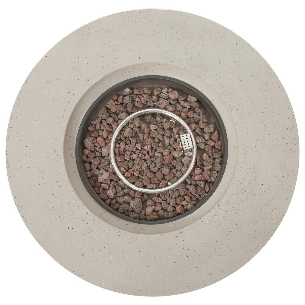 Hearth and Haven Round MgO Concrete Propane Fire Pit in Light Grey, , large