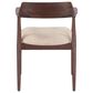 Home Trends & Design Cambridge Upholstered Dining Arm Chair in Dark Walnut, , large