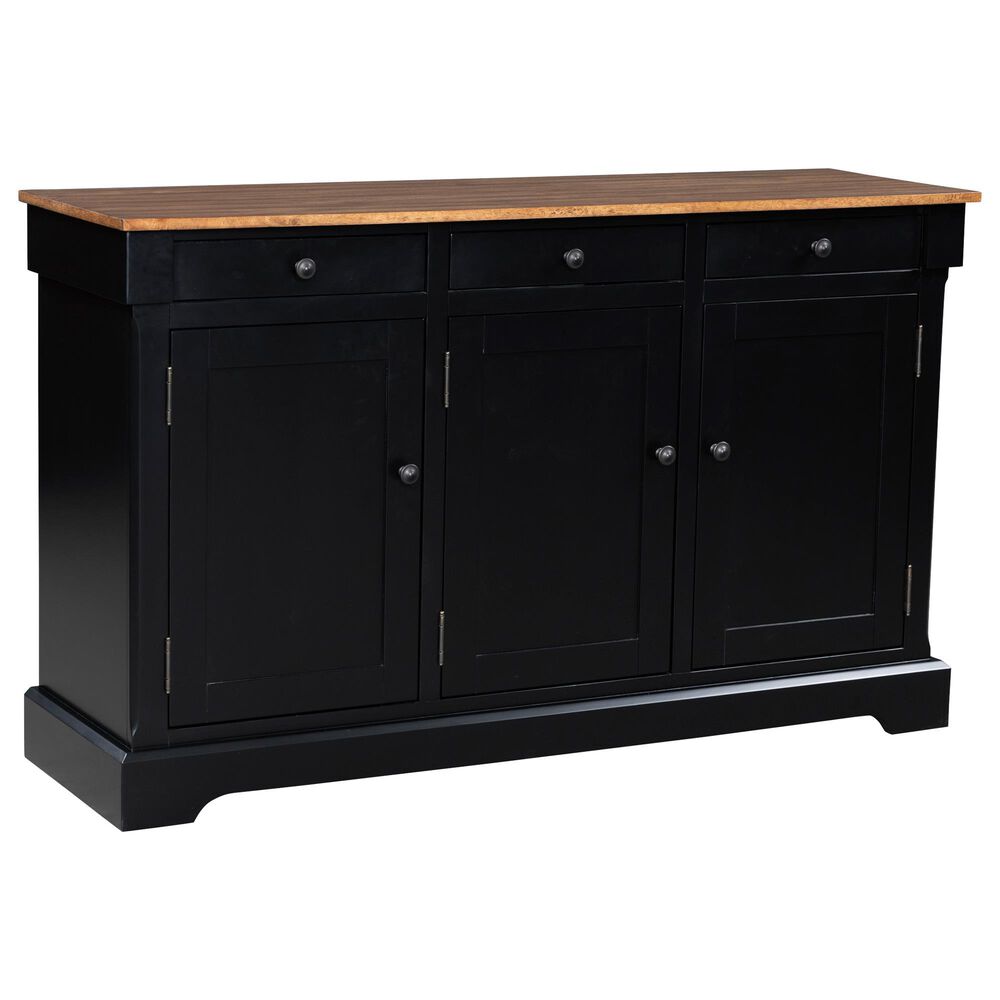 Ashley Wildenauer Dining Room Buffet in Warm Satin Black and Brown, , large