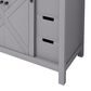 Lexora Home Marsyas 48" Single Bathroom Vanity in Dark Grey with White Carrara Marble Top and Rectangular Sink, , large