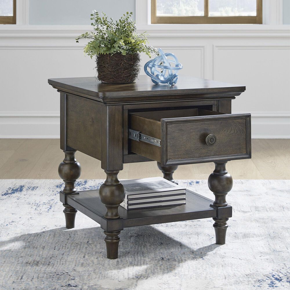 Ashley Veramond End Table in Dark Brown, , large
