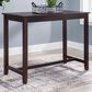 Linon Home Decor Claridge Counter Height Pub Table in Walnut Brown - Table Only, , large