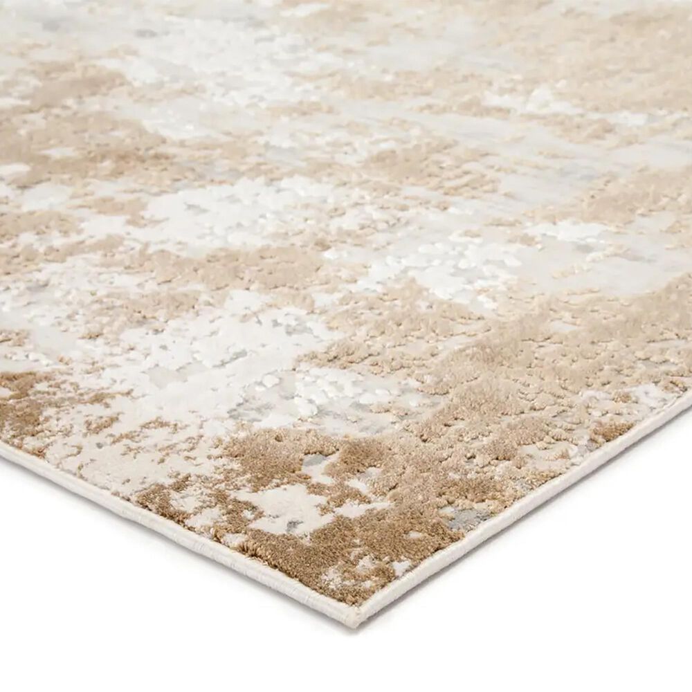 Jaipur Cirque Resa 3&#39;11&quot; x 5&#39;11&quot; Light Gray, Gold and Ivory Area Rug, , large