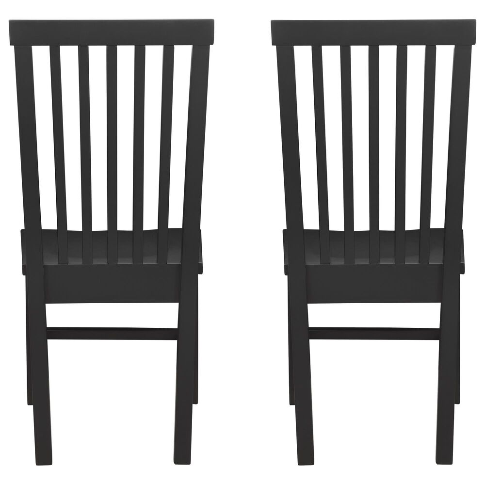 Linon Home Decor Percival Side Chair in Matte Black (Set of 2), , large