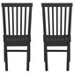Linon Home Decor Percival Side Chair in Matte Black (Set of 2), , large