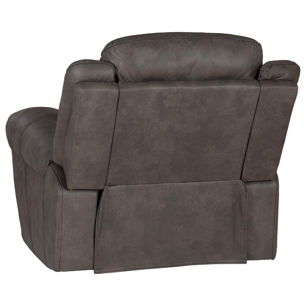 Linon Home Decor Gideon Manual Recliner in Stone Grey, , large