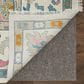 Feizy Karina 3"6" x 5"6" Ivory and Multicolor Area Rug, , large