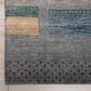 RIZZY Spectrum Dark Blue, Gray, Teal, Ivory, Cream, Green and Dusty Rose 9" x 12" Area Rug, , large