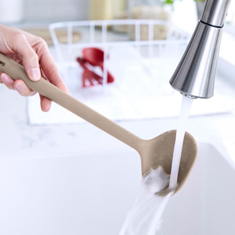 Green Pan Platinum Silicone Ladle in Taupe, , large