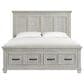 Mayberry Hill McCoy 4-Piece King Storage Bedroom Set in Antique White, , large