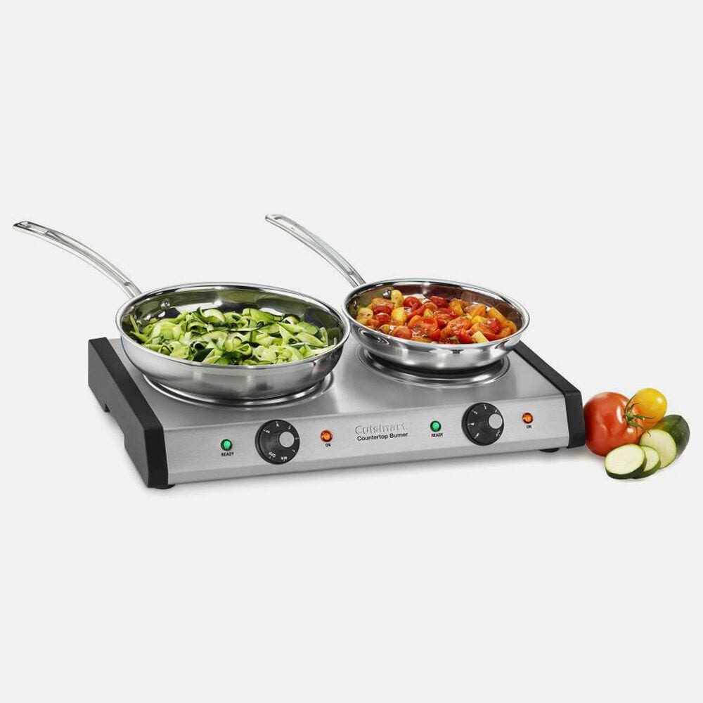 Cuisinart Countertop Double Burner in Brushed Stainless, , large