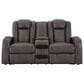 Ashley Fyne-Dyme 2-Piece Power Reclining Living Room Set in Shadow, , large
