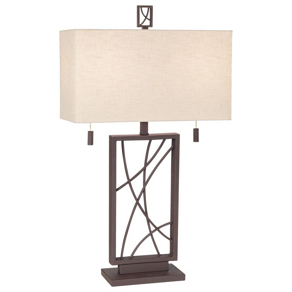 Pacific Coast Lighting Industrial Crossroads Table Lamp in Poly Dark Rust, , large