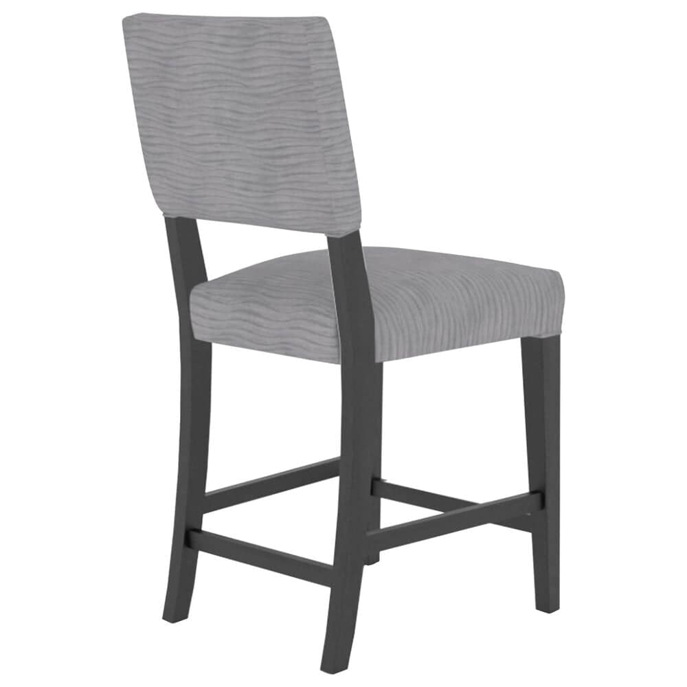 Declan Dining Fixed Stool in Midnight Black Washed, , large