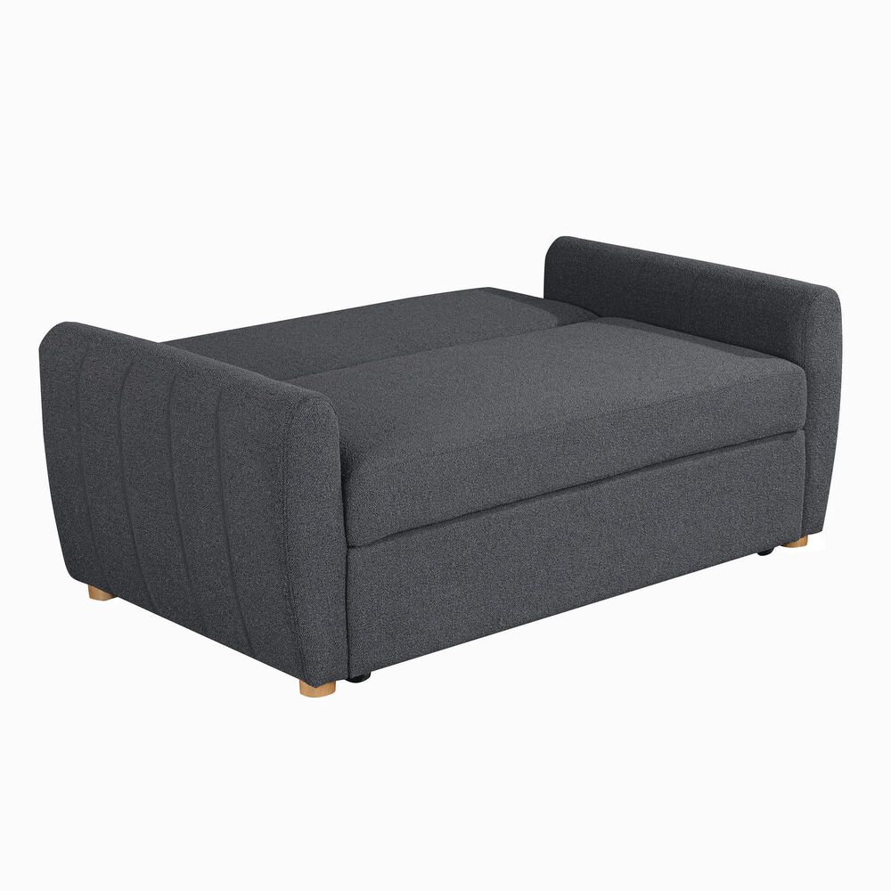 Serta Galloway Convertible Sofa in Charcoal, , large