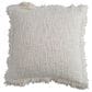 Teak Interiors 20" x 20" Throw Pillow with Fringe and Flanged Edge in Natural, , large