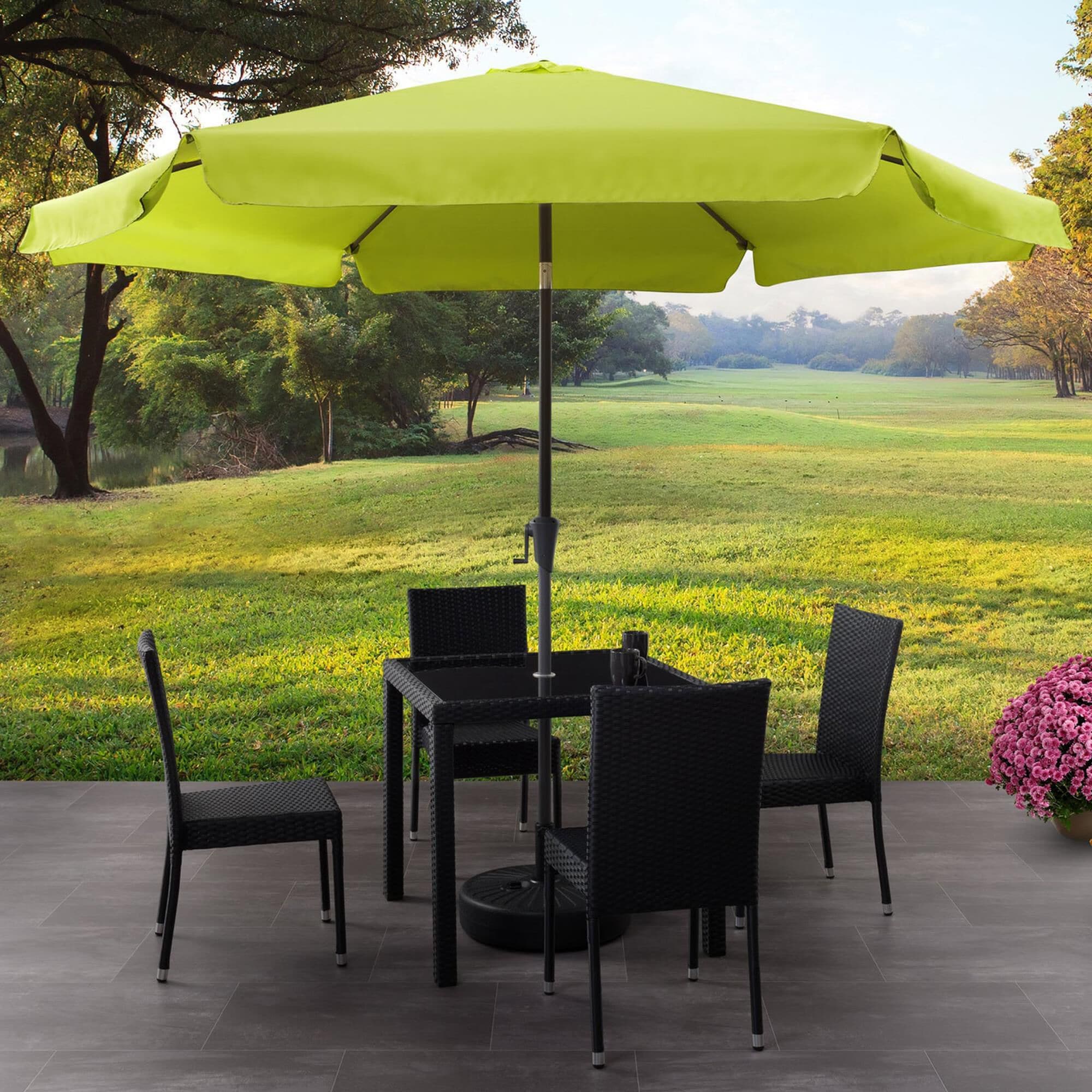 Lime green sales patio set