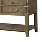 Lexora Home Norwalk 60" Double Bathroom Vanity in Grey Oak with White Carrara Marble Top  and Rectangle Sink, , large