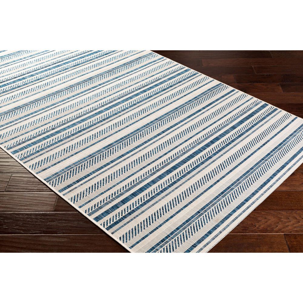Surya Eagean EAG-2337 Navy, Light Blue, Blue and White 10&#39; x 13&#39;11&quot; Indoor/Outdoor Area Rug, , large