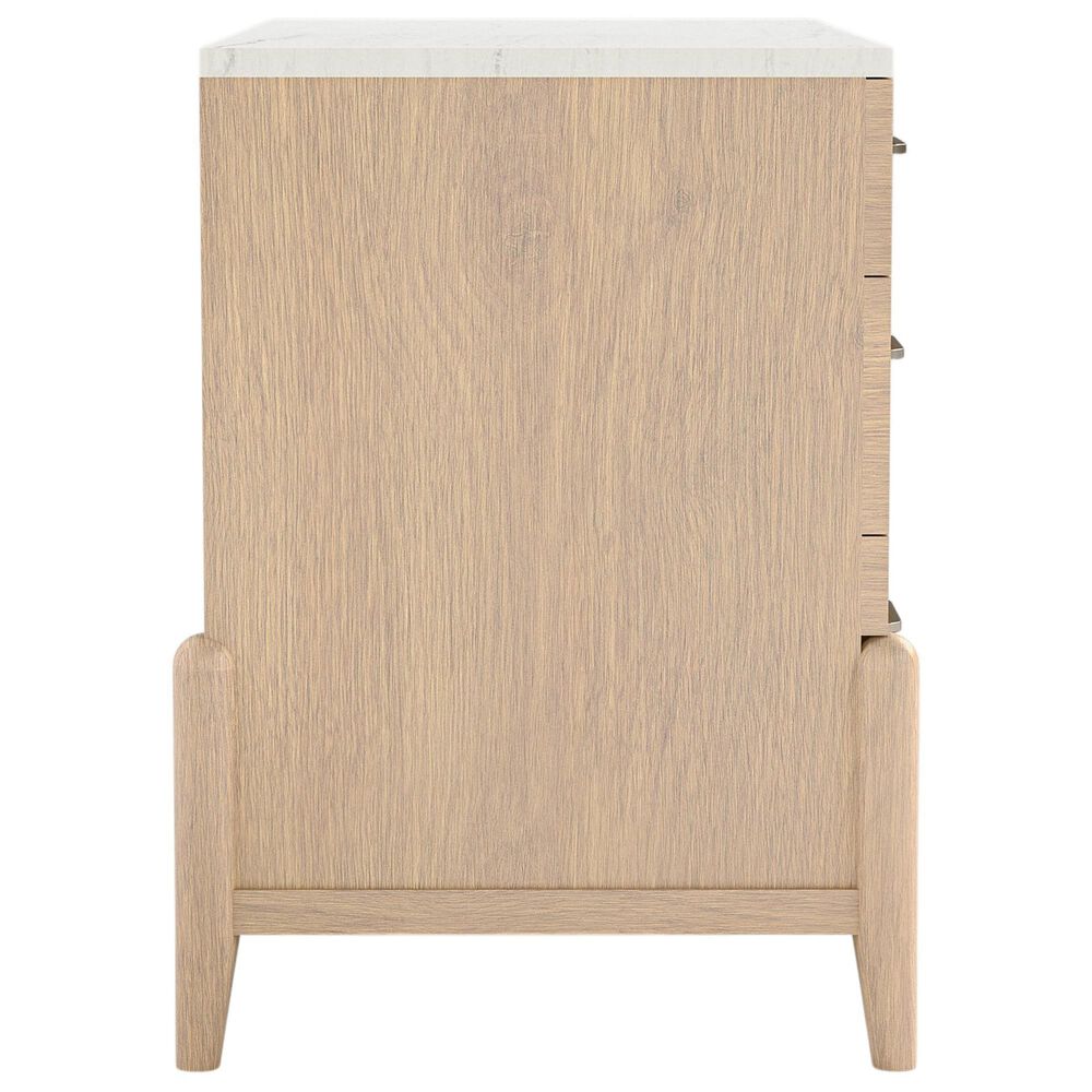 Stickley Furniture Lucerne 3 Drawer Nightstand in Sunwashed Linen, , large