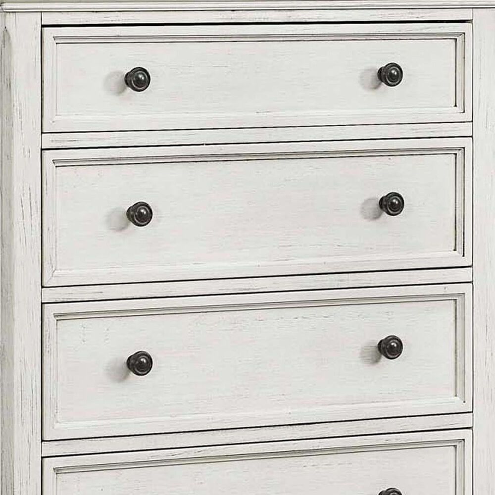 Eastern Shore Olivia 5-Drawer Chest in Brushed White, , large
