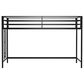 Hearth and Haven Adam Twin Loft Bunk Bed in Black, , large