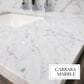 Lexora Home Norwalk 36" Single Bathroom Vanity in Black Oak with White Carrara Marble Top and Rectangle Sink, , large