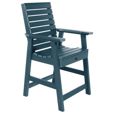 Highwood USA Glennville Patio Counter Height Chair in Nantucket Blue, , large