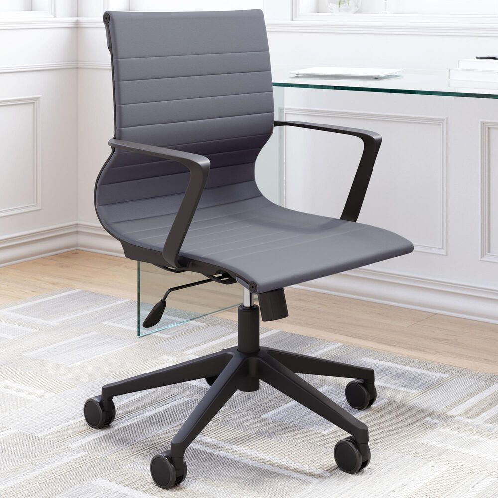 Zuo Modern Stacy Office Chair in Black, , large