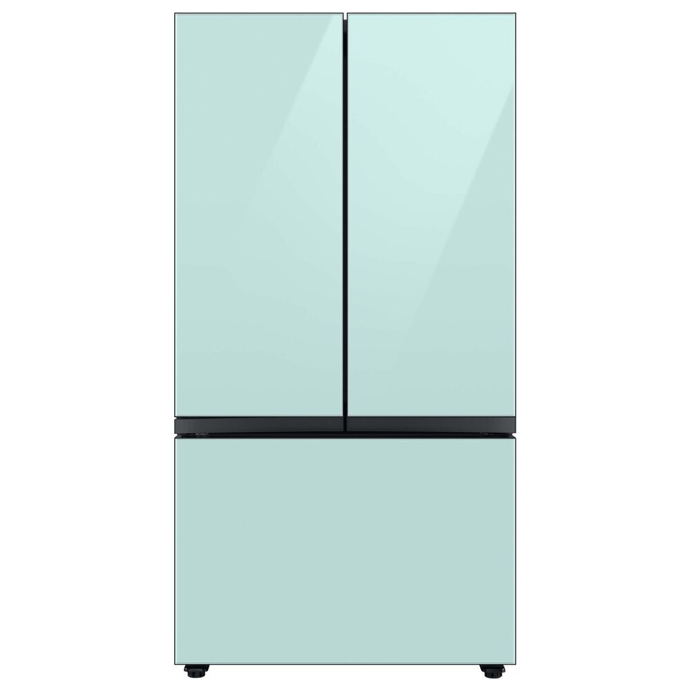 Samsung Bespoke Bespoke 3-Door French Door Refrigerator Top Panel in Morning Blue Glass, , large