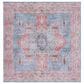 Safavieh Serapi  6"7" Square Blue and Rust Area Rug, , large