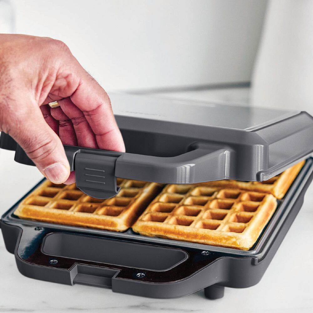 Green Pan Advanced 4-Square Waffle Maker in Graphite, , large