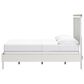 Ashley Linnocreek Full Panel Bed in White and Warm Brown, , large