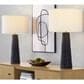 LumiSource Kona 31" Polyresin Table Lamp in Matte Black and Modern Brass (Set of 2), , large