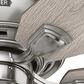 Hunter Rosner 52" Ceiling Fan with Lights in Brushed Nickel, , large