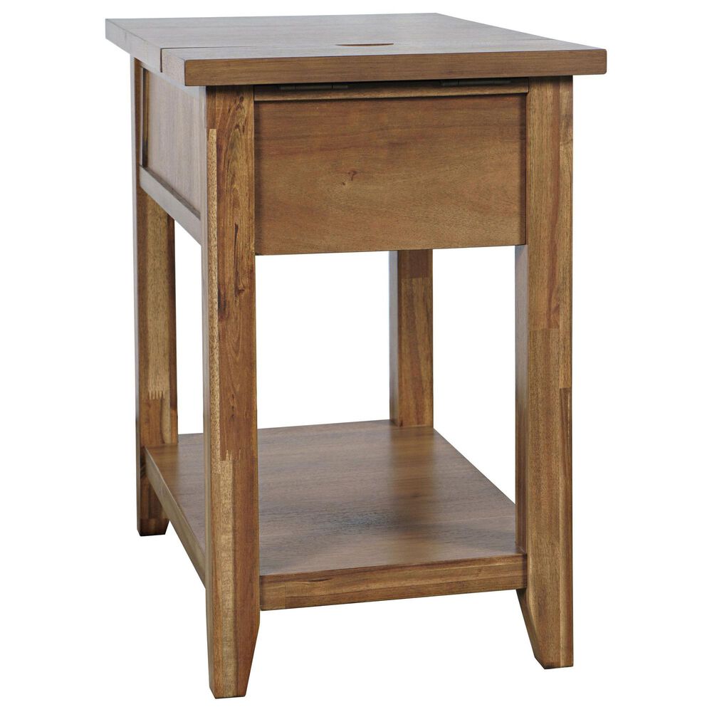 Jofran Claremont Chairside Table in Brown, , large