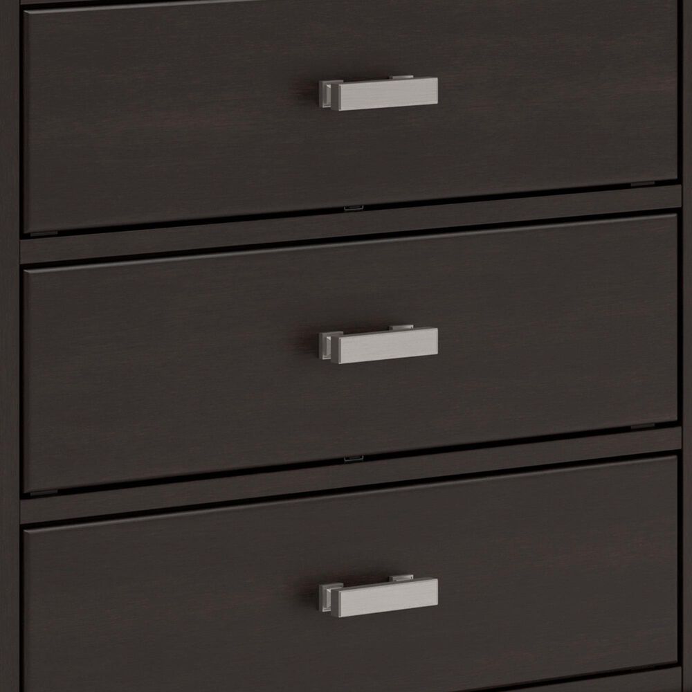 Ashley Covetown 5-Drawer Chest in Dark Brown, , large