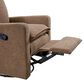 Oxford Baby Uptown Manual Glider Recliner Rocking Chair in Teddy Brown, , large