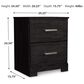 Ashley Belachime 5 Piece Queen Panel Bedroom Set in Dark Charcoal, , large