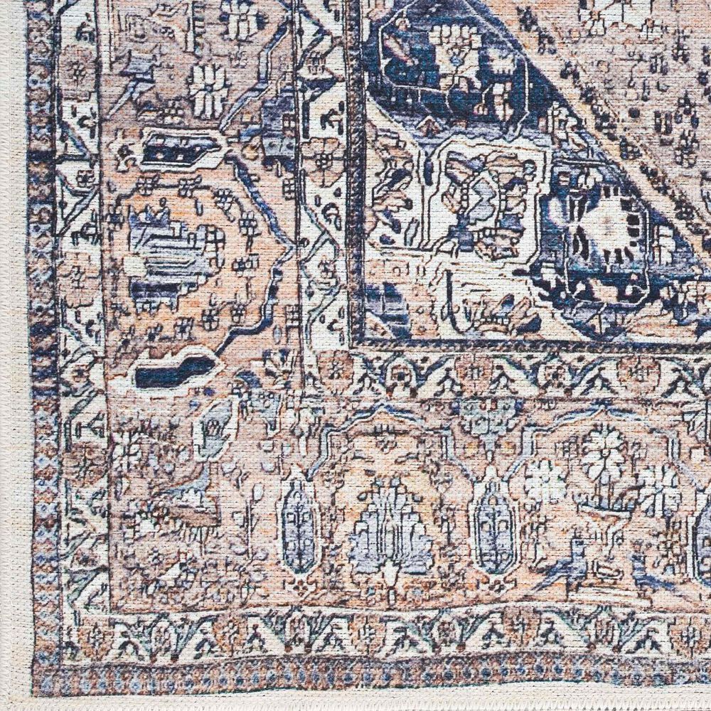 Nourison Grand Washables 7&#39;10&quot; x 9&#39;10&quot; Ivory Blue Area Rug, , large