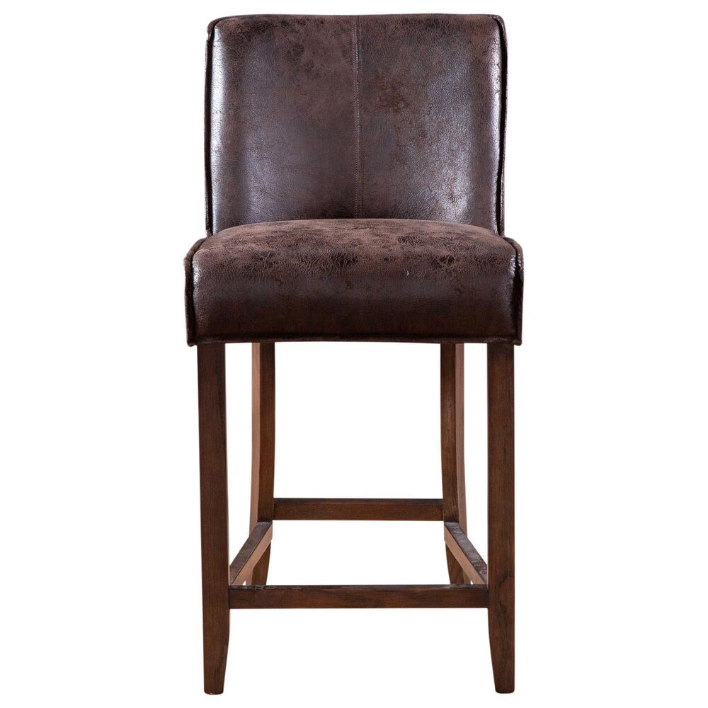 Home Trends &amp; Design Buddy 20" Counter Chair in Matte Brown, , large